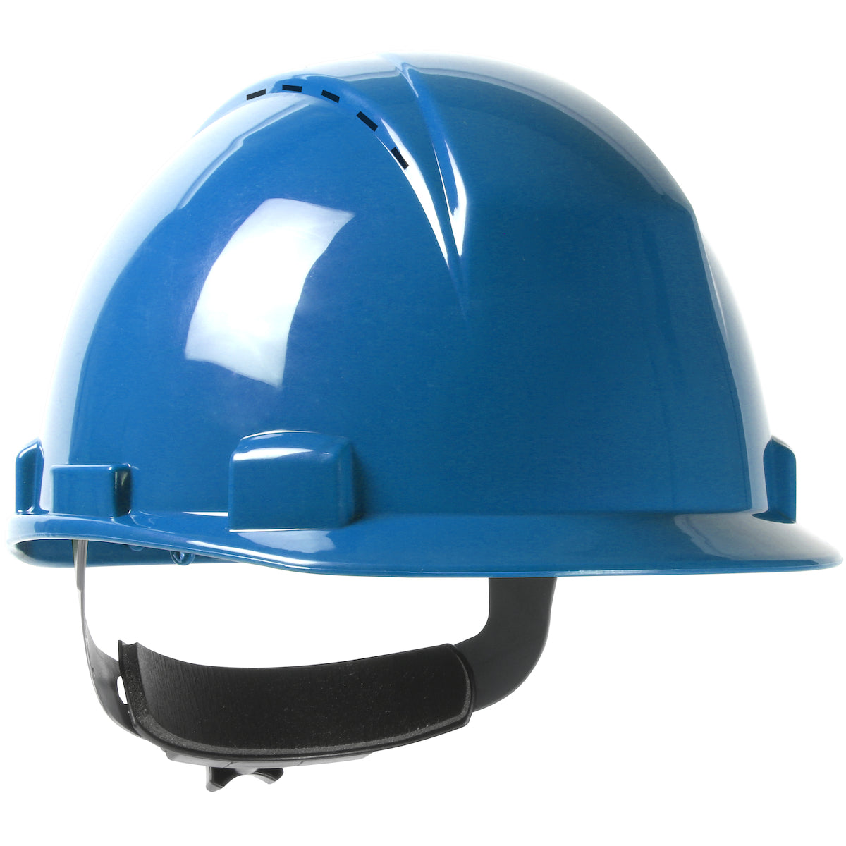 Type II, Short Brim Cap Style Hard Hat with HDPE Shell, 4-Point Textile Suspension and Wheel Ratchet Adjustment