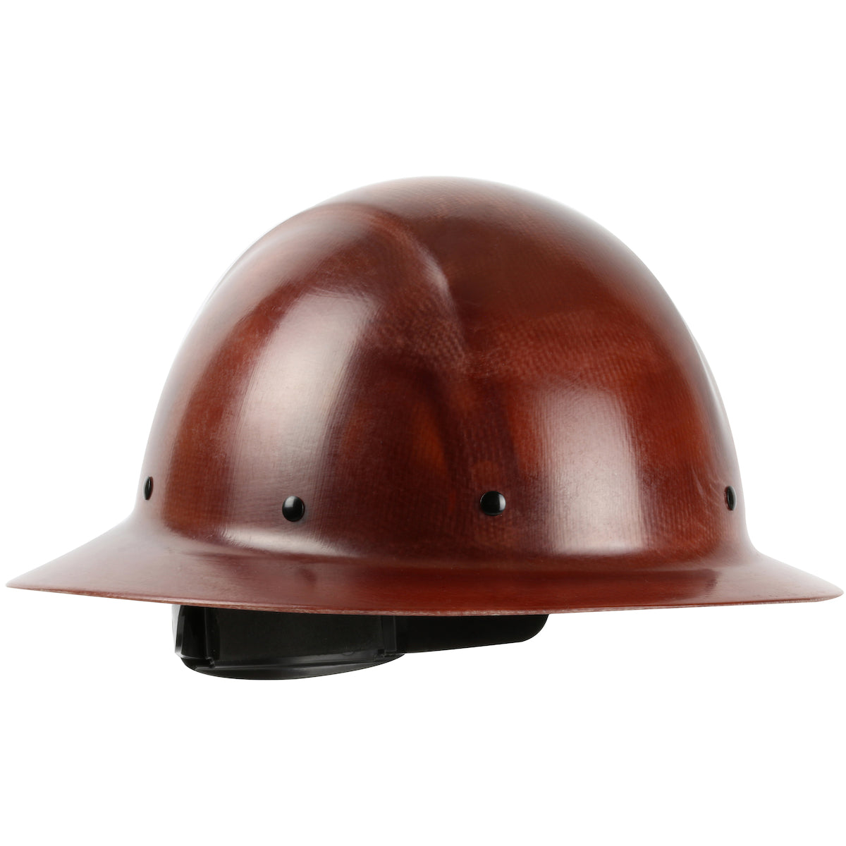 280-HP1481R Full Brim Smooth Dome Hard Hat with Fiberglass Resin Shell, 8-Point Riveted Textile Suspension and Wheel-Ratchet Adjustment