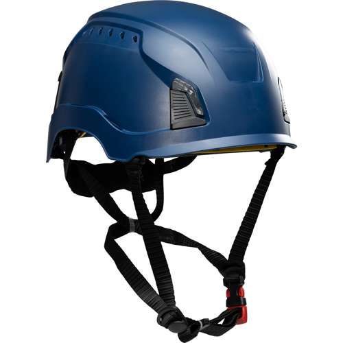 280-HP1490RV Vented, Industrial Climbing Helmet, Type I, ABS Shell, EPS Foam Impact Liner, Wheel Ratchet Adjustment, with 4-Point Chin Strap