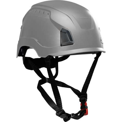 280-HP1490RV Vented, Industrial Climbing Helmet, Type I, ABS Shell, EPS Foam Impact Liner, Wheel Ratchet Adjustment, with 4-Point Chin Strap
