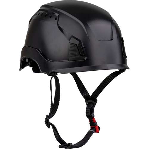 280-HP1490RV Vented, Industrial Climbing Helmet, Type I, ABS Shell, EPS Foam Impact Liner, Wheel Ratchet Adjustment, with 4-Point Chin Strap