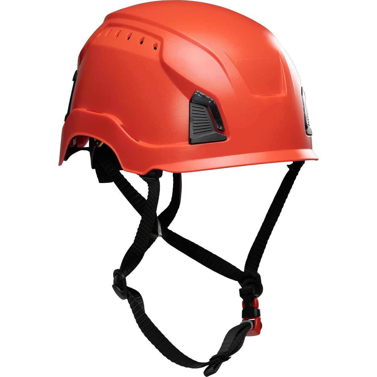 280-HP1490RV Vented, Industrial Climbing Helmet, Type I, ABS Shell, EPS Foam Impact Liner, Wheel Ratchet Adjustment, with 4-Point Chin Strap