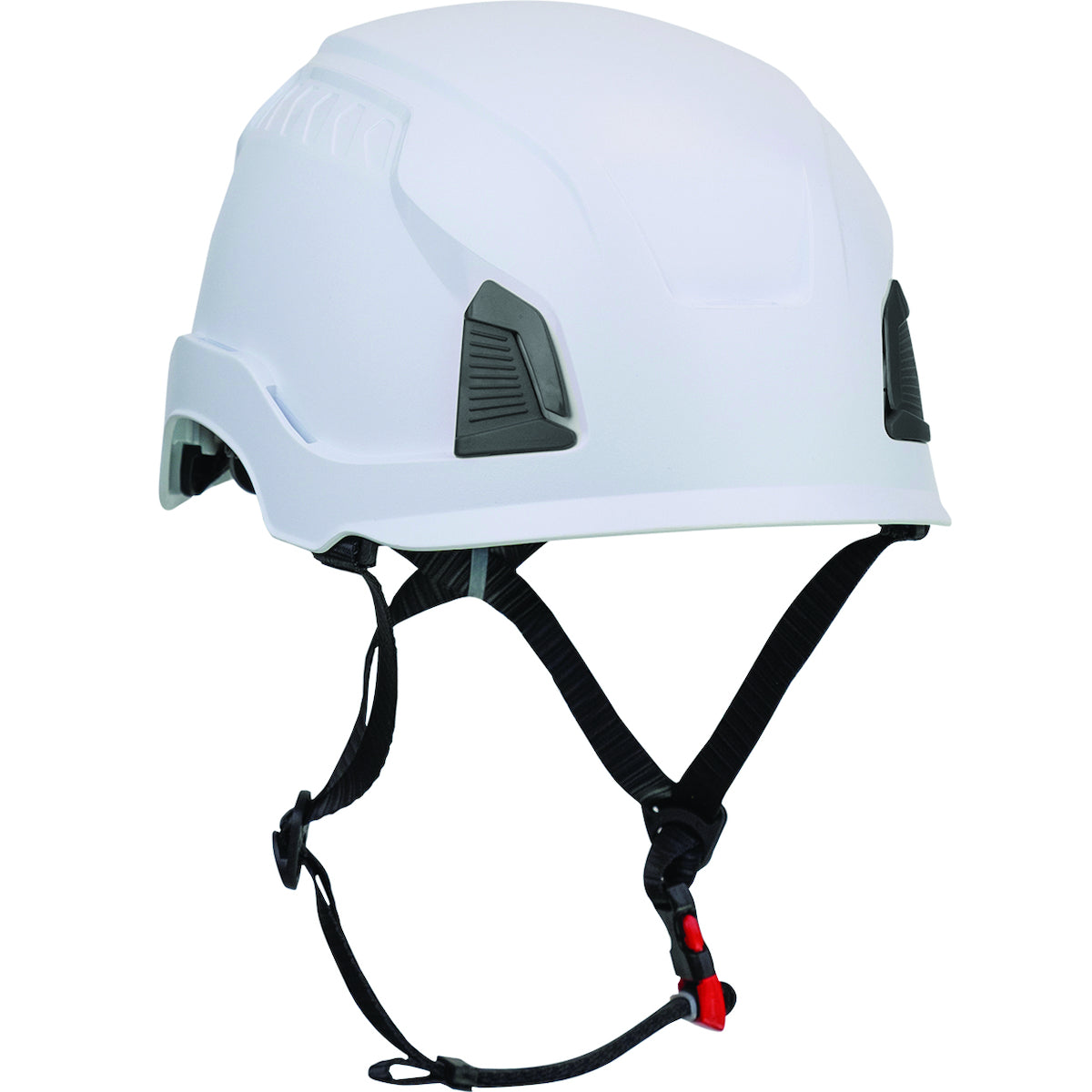 280-HP1491R Industrial Climbing Helmet, Type II, Non-MIPS, ABS Shell, EPS Liner, HDPE Suspension, Wheel Ratchet Adjustment, with 4-Point Chin Strap
