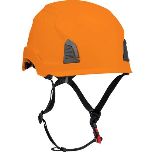 280-HP1491R Industrial Climbing Helmet, Type II, Non-MIPS, ABS Shell, EPS Liner, HDPE Suspension, Wheel Ratchet Adjustment, with 4-Point Chin Strap