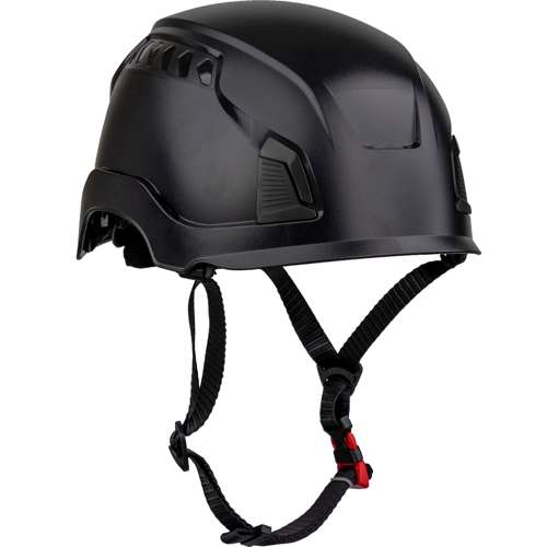 280-HP1491R Industrial Climbing Helmet, Type II, Non-MIPS, ABS Shell, EPS Liner, HDPE Suspension, Wheel Ratchet Adjustment, with 4-Point Chin Strap