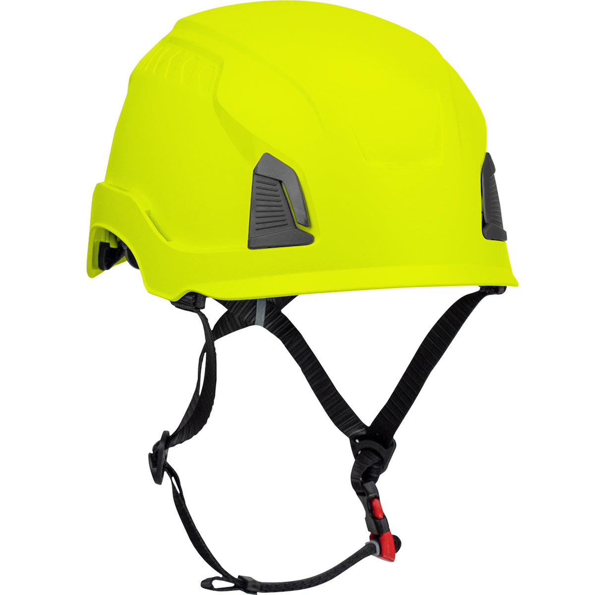 280-HP1491R Industrial Climbing Helmet, Type II, Non-MIPS, ABS Shell, EPS Liner, HDPE Suspension, Wheel Ratchet Adjustment, with 4-Point Chin Strap
