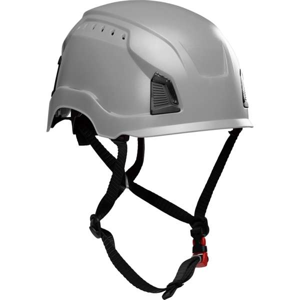 280-HP1491RV Vented, Industrial Climbing Helmet, Type II, Non-MIPS, ABS Shell, EPS Liner, HDPE Suspension, Wheel Ratchet Adjustment, with 4-Point Chin Strap