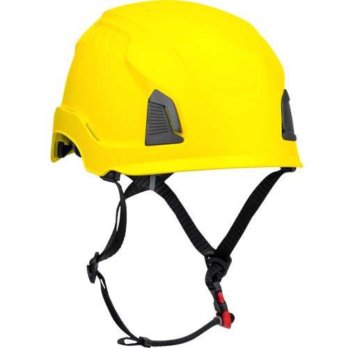 280-HP1491R Industrial Climbing Helmet, Type II, Non-MIPS, ABS Shell, EPS Liner, HDPE Suspension, Wheel Ratchet Adjustment, with 4-Point Chin Strap