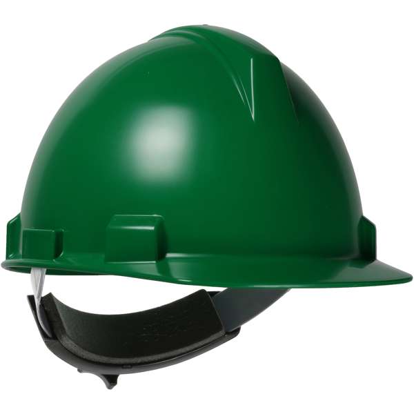 Cap Style Hard Hat with Polycarbonate / ABS Shell, 4-Point Textile Suspension and Wheel Ratchet Adjustment