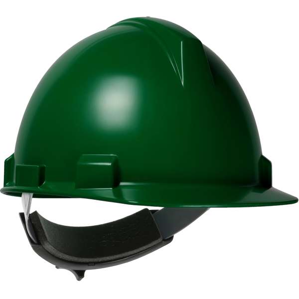 Cap Style Hard Hat with Polycarbonate / ABS Shell, 4-Point Textile Suspension and Wheel Ratchet Adjustment
