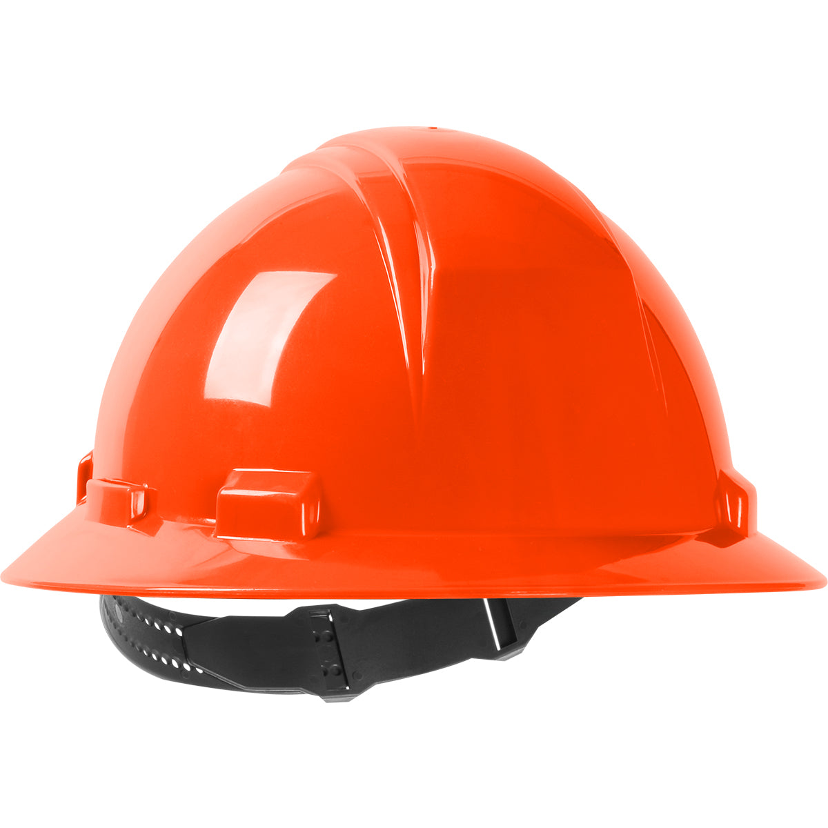 280-HP641 Full Brim Hard Hat with HDPE Shell, 4-Point Textile Suspension and Pin-Lock Adjustment