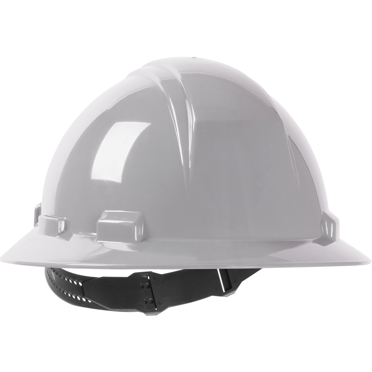 280-HP641 Full Brim Hard Hat with HDPE Shell, 4-Point Textile Suspension and Pin-Lock Adjustment