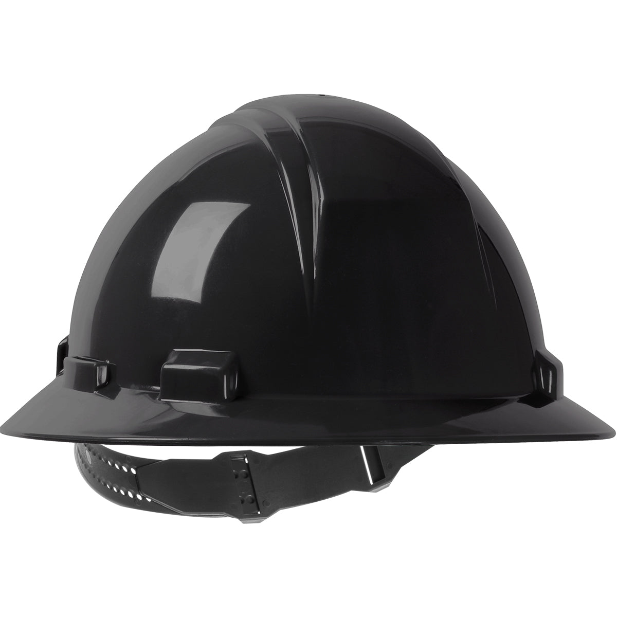 280-HP641 Full Brim Hard Hat with HDPE Shell, 4-Point Textile Suspension and Pin-Lock Adjustment