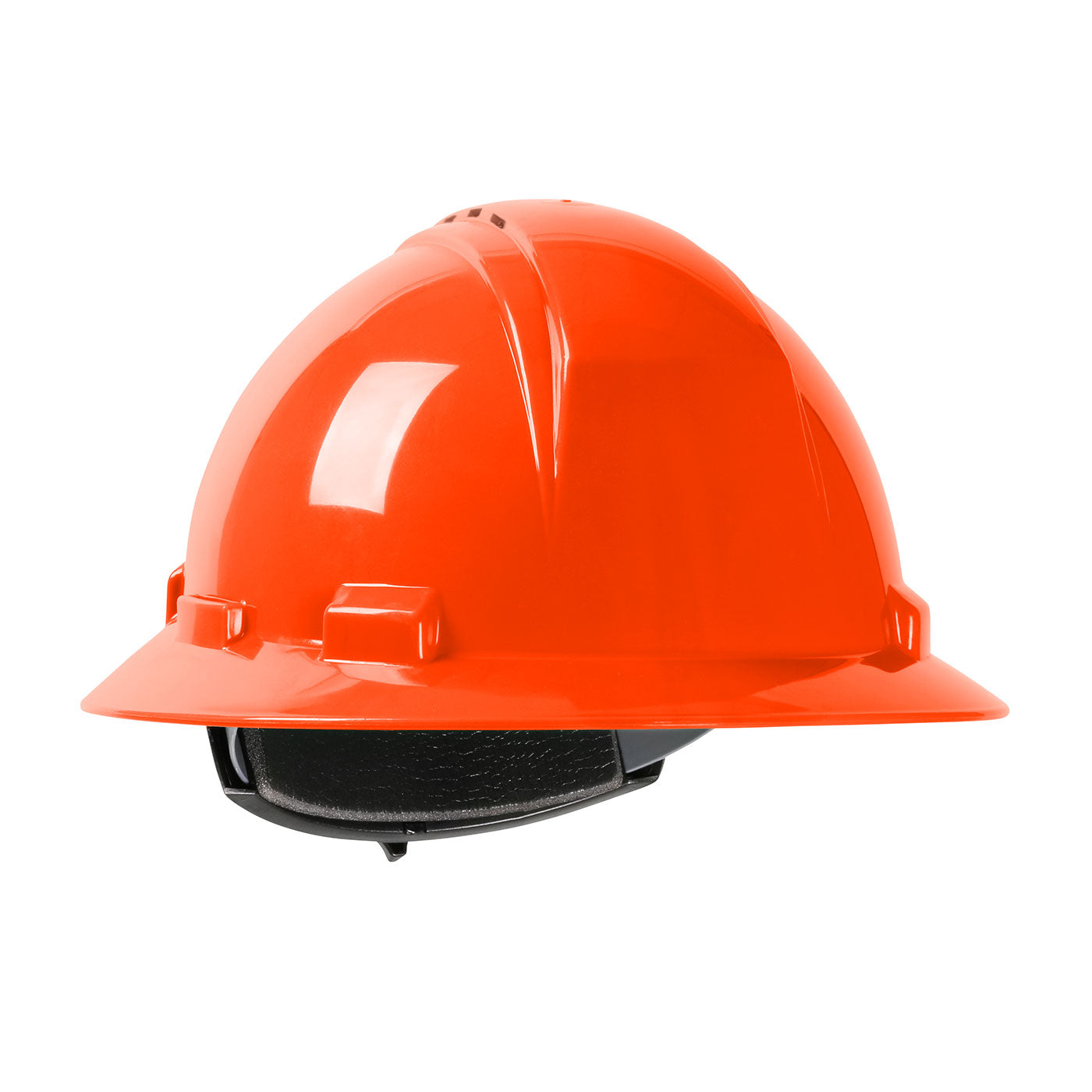 280-HP641RV Vented, Full Brim Hard Hat with HDPE Shell, 4-Point Textile Suspension and Wheel Ratchet Adjustment