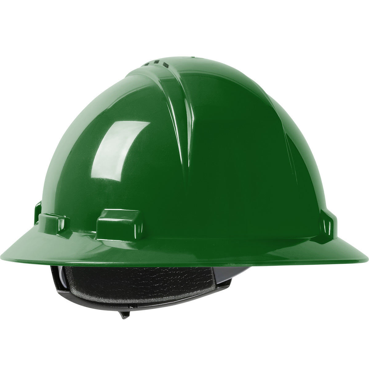 280-HP641RV Vented, Full Brim Hard Hat with HDPE Shell, 4-Point Textile Suspension and Wheel Ratchet Adjustment