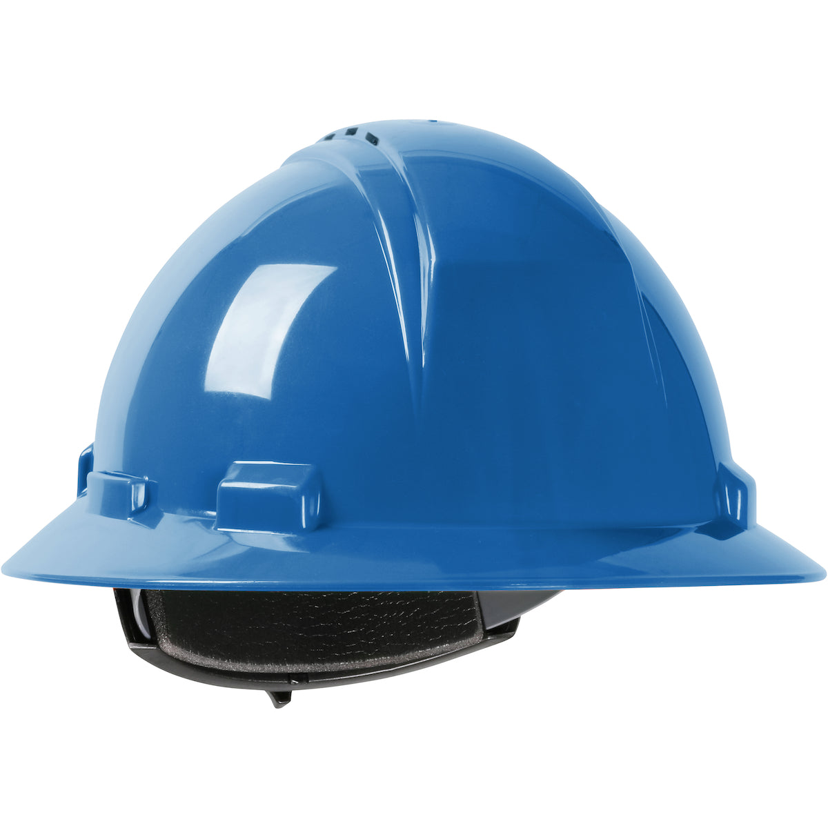280-HP641RV Vented, Full Brim Hard Hat with HDPE Shell, 4-Point Textile Suspension and Wheel Ratchet Adjustment