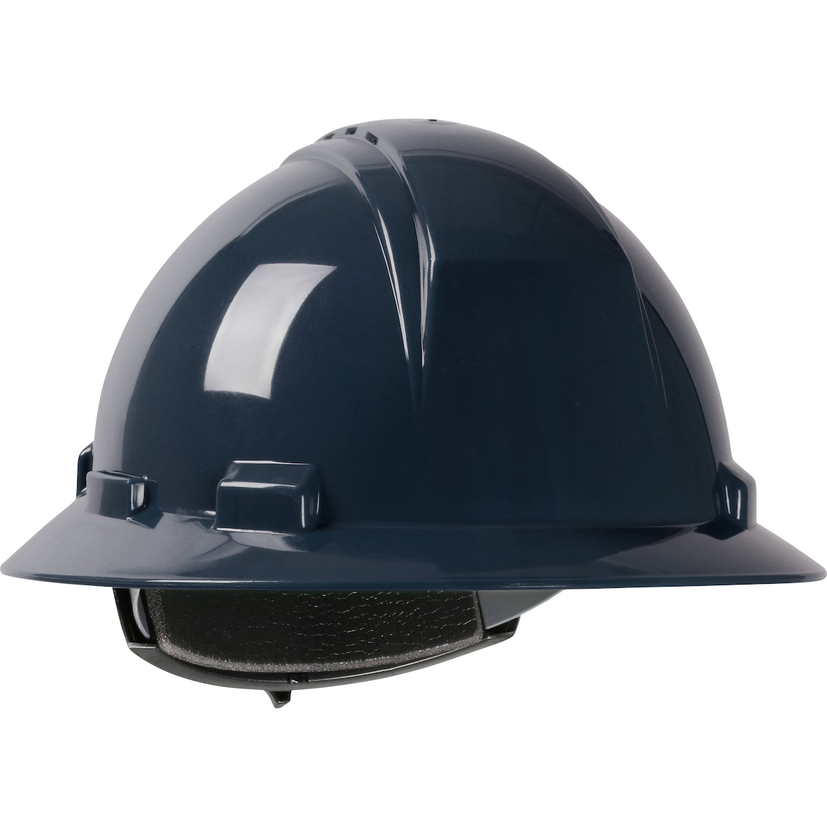 280-HP641RV Vented, Full Brim Hard Hat with HDPE Shell, 4-Point Textile Suspension and Wheel Ratchet Adjustment