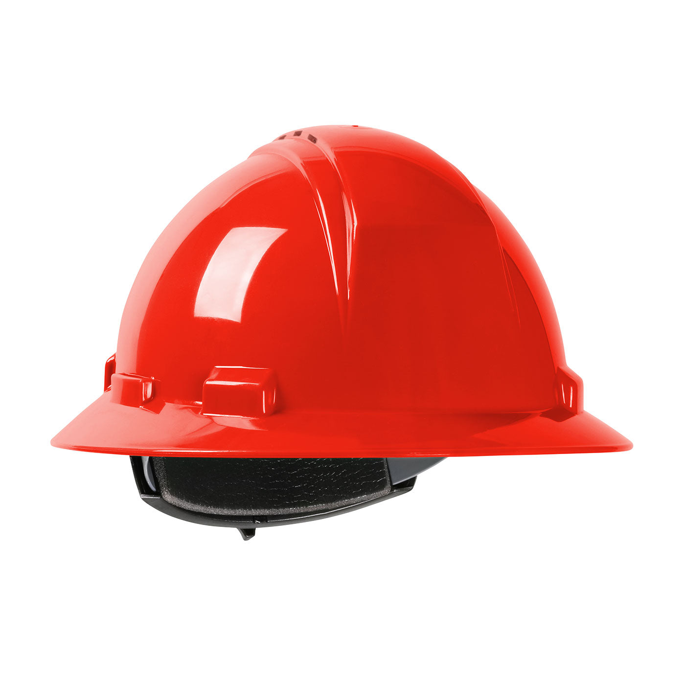 280-HP641RV Vented, Full Brim Hard Hat with HDPE Shell, 4-Point Textile Suspension and Wheel Ratchet Adjustment