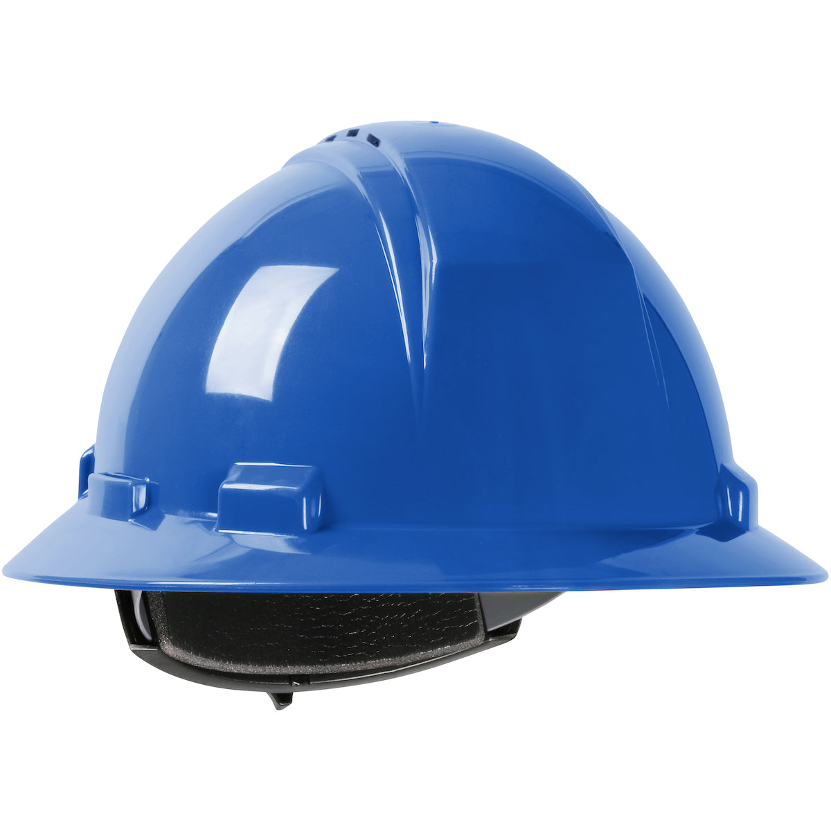 280-HP641RV Vented, Full Brim Hard Hat with HDPE Shell, 4-Point Textile Suspension and Wheel Ratchet Adjustment