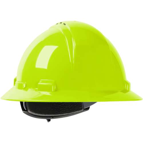 280-HP641RV Vented, Full Brim Hard Hat with HDPE Shell, 4-Point Textile Suspension and Wheel Ratchet Adjustment