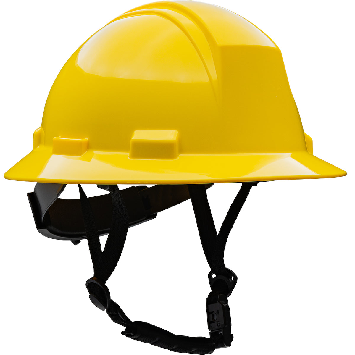 280-HP642RM-CH ANSI Type II Full Brim Safety Helmet with HDPE Shell and Mips® Brain Protection System, 4-Point Textile Suspension, Wheel Ratchet Adjustment and 4-Point Chinstrap