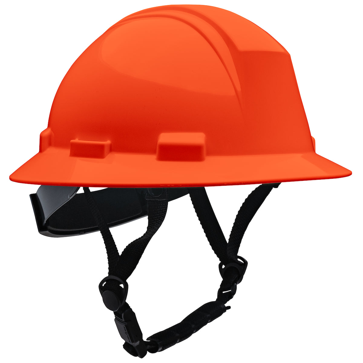 280-HP642RM-CH ANSI Type II Full Brim Safety Helmet with HDPE Shell and Mips® Brain Protection System, 4-Point Textile Suspension, Wheel Ratchet Adjustment and 4-Point Chinstrap