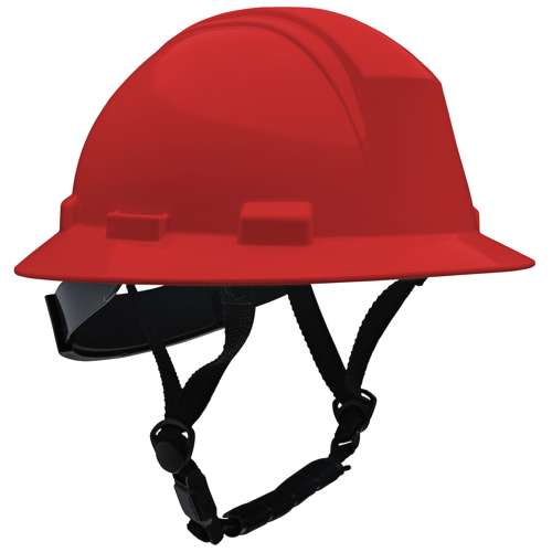 280-HP642RM-CH ANSI Type II Full Brim Safety Helmet with HDPE Shell and Mips® Brain Protection System, 4-Point Textile Suspension, Wheel Ratchet Adjustment and 4-Point Chinstrap