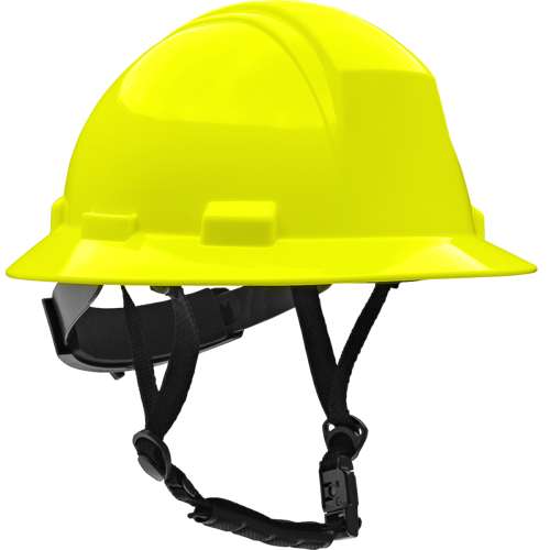 280-HP642RM-CH ANSI Type II Full Brim Safety Helmet with HDPE Shell and Mips® Brain Protection System, 4-Point Textile Suspension, Wheel Ratchet Adjustment and 4-Point Chinstrap