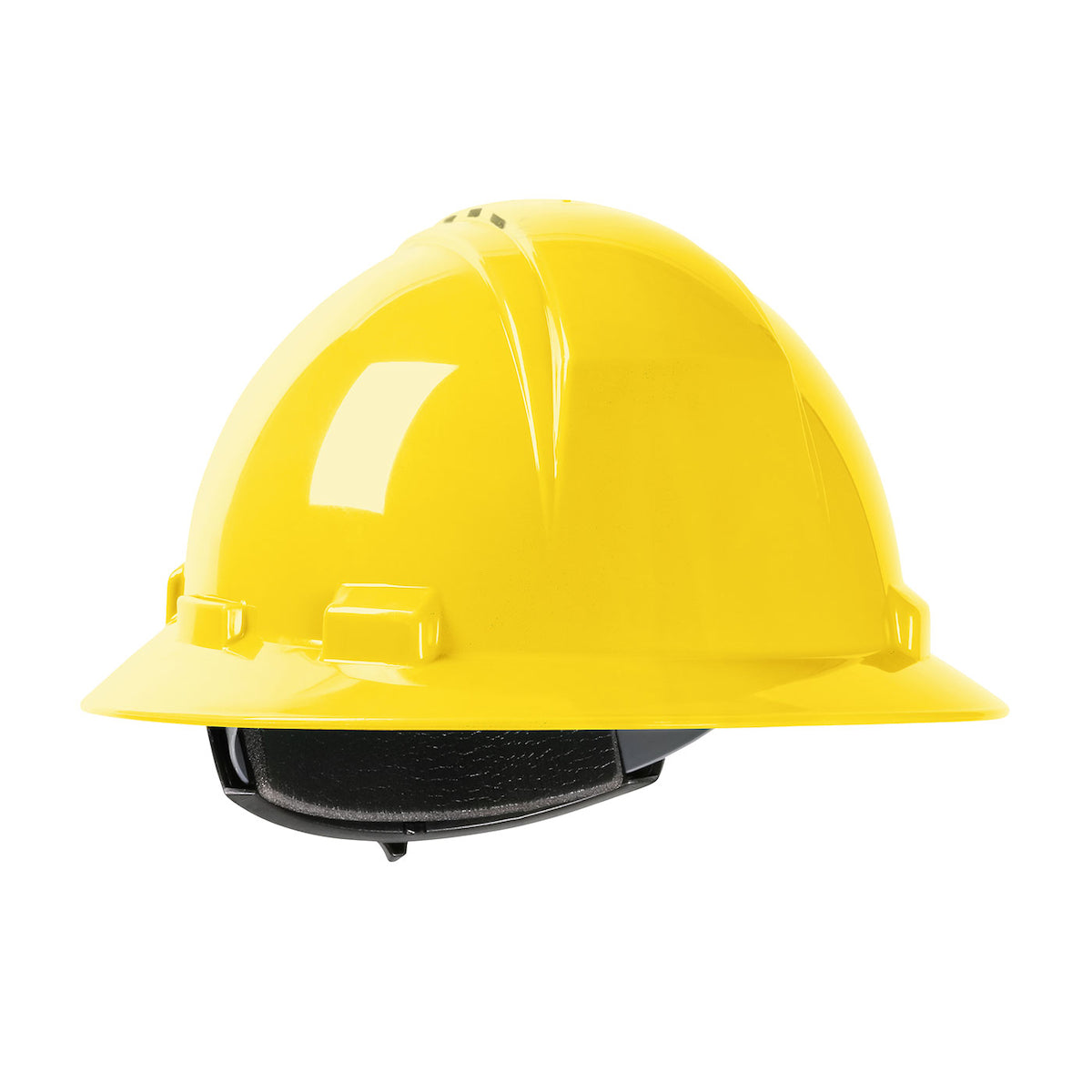 280-HP642RV Type II Full Brim Hard Hat with HDPE Shell, 4-Point Textile Suspension and Wheel Ratchet Adjustment