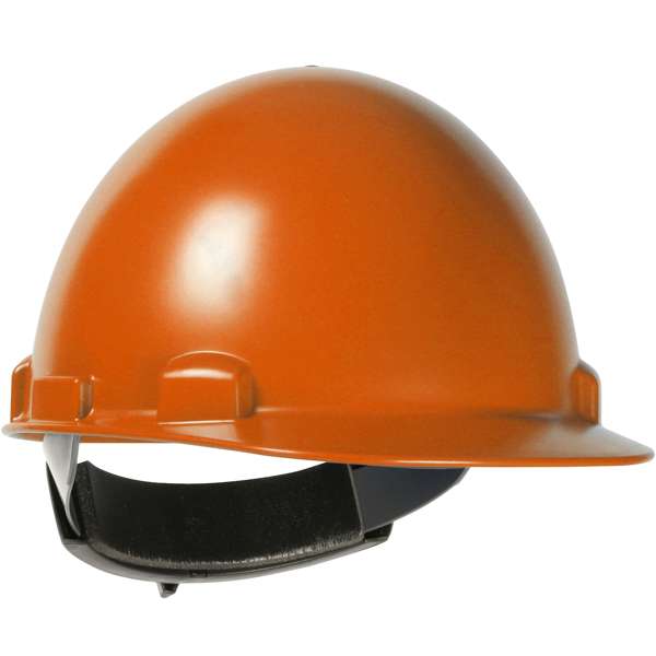 280-HP841R Cap Style Smooth Dome Hard Hat with ABS/Polycarbonate Shell, 4-Point Textile Suspension and Wheel-Ratchet Adjustment