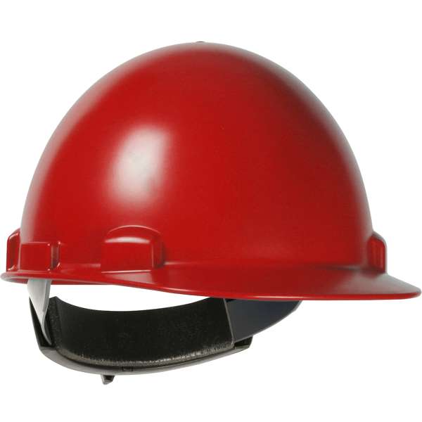 280-HP841R Cap Style Smooth Dome Hard Hat with ABS/Polycarbonate Shell, 4-Point Textile Suspension and Wheel-Ratchet Adjustment