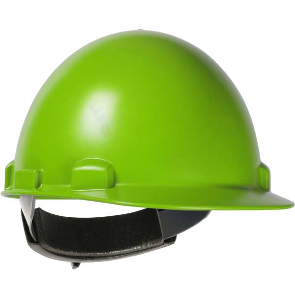 280-HP841R Cap Style Smooth Dome Hard Hat with ABS/Polycarbonate Shell, 4-Point Textile Suspension and Wheel-Ratchet Adjustment