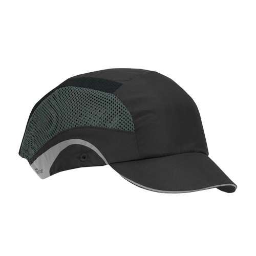 282-AES150 Lightweight Baseball Style Bump Cap with HDPE Protective Liner and Adjustable Back - Short Brim