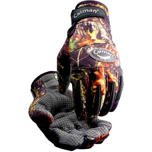 2911 Synthetic Leather Silicone Grip Palm with Camouflage Print Fleece Back and Heatrac Insulation
