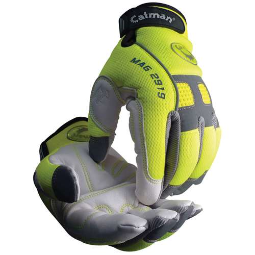 2919 Multi-Activity Glove with White Goat Grain Leather Padded Palm and Hi-Vis AirMesh™ Back - Heatrac® III Insulation
