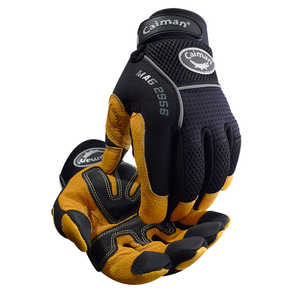 2956 Multi-Activity Glove with Goat Grain Leather Palm and Black AirMesh™ Back - Reinforced Palm Patches - Touchscreen