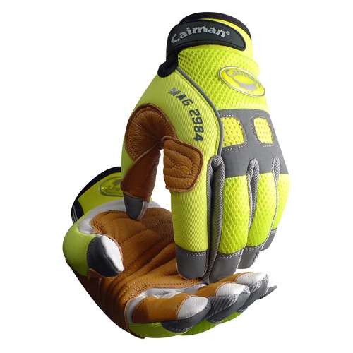 2984 Multi-Activity Glove with White Goat Grain Leather Palm and Hi-Vis AirMesh™ Back - Pigskin Leather Reinforcement