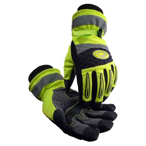 2991 Synthetic Leather Patch Palm Glove with Hi-Vis Polyester Back - Heatrac® Insulation