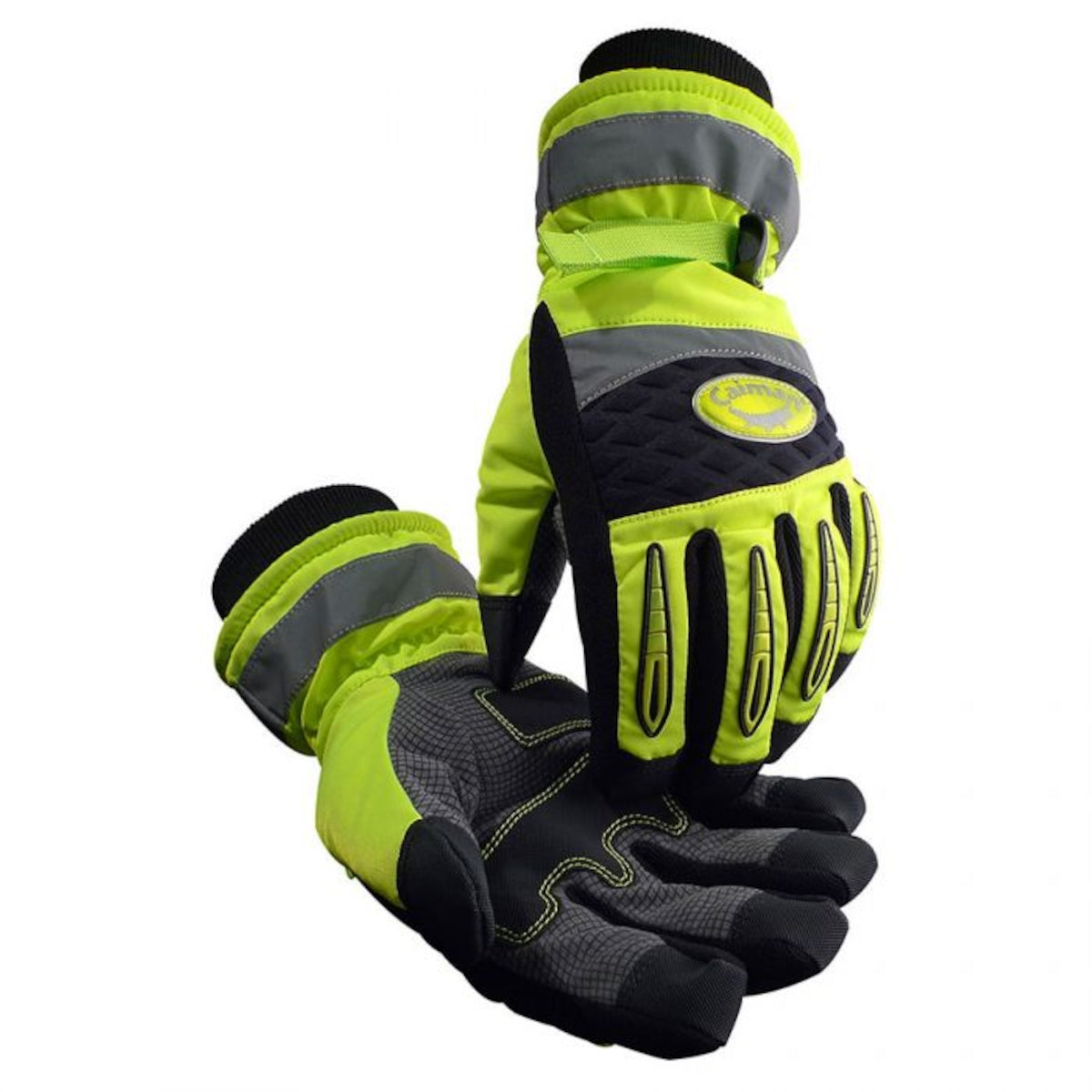 2991 Synthetic Leather Patch Palm Glove with Hi-Vis Polyester Back - Heatrac® Insulation