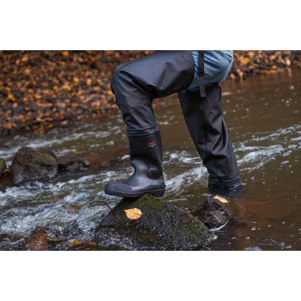 31171 General Purpose Plain Toe Hip Boot, Black