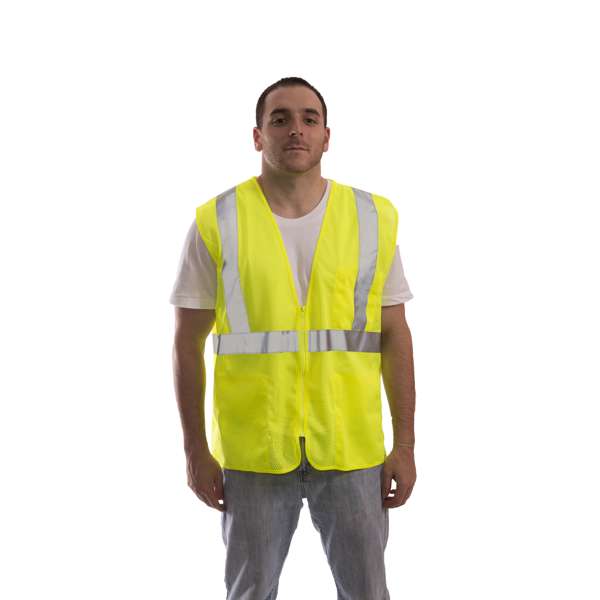 V70632 Job Sight Class 2 Zip-Up Mesh Vest