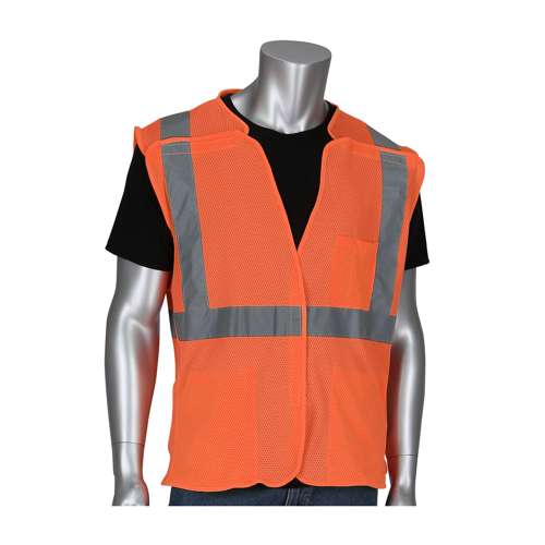 302-5PMV ANSI Type R Class 2 Three Pocket Mesh Breakaway Vest