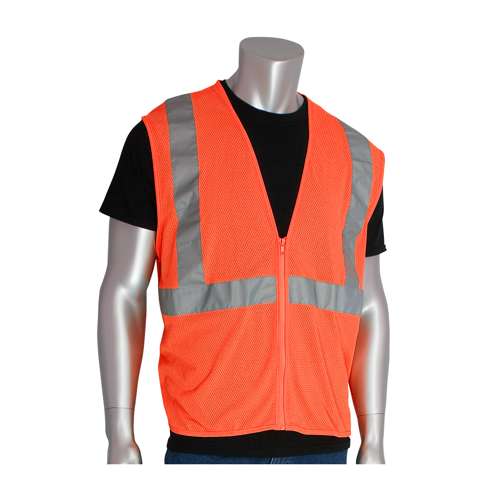 302-MVGZ ANSI Type R Class 2 Value Zipper Mesh Vest