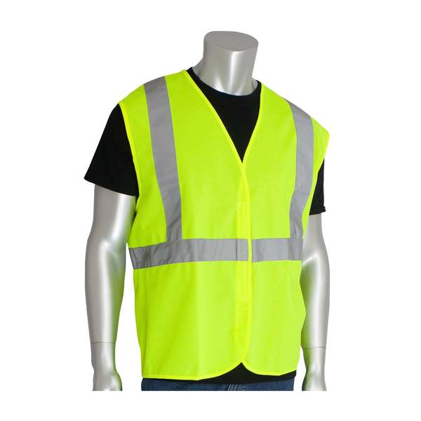 302-WCENG ANSI Type R Class 2 Value Hook & Loop Solid Vest