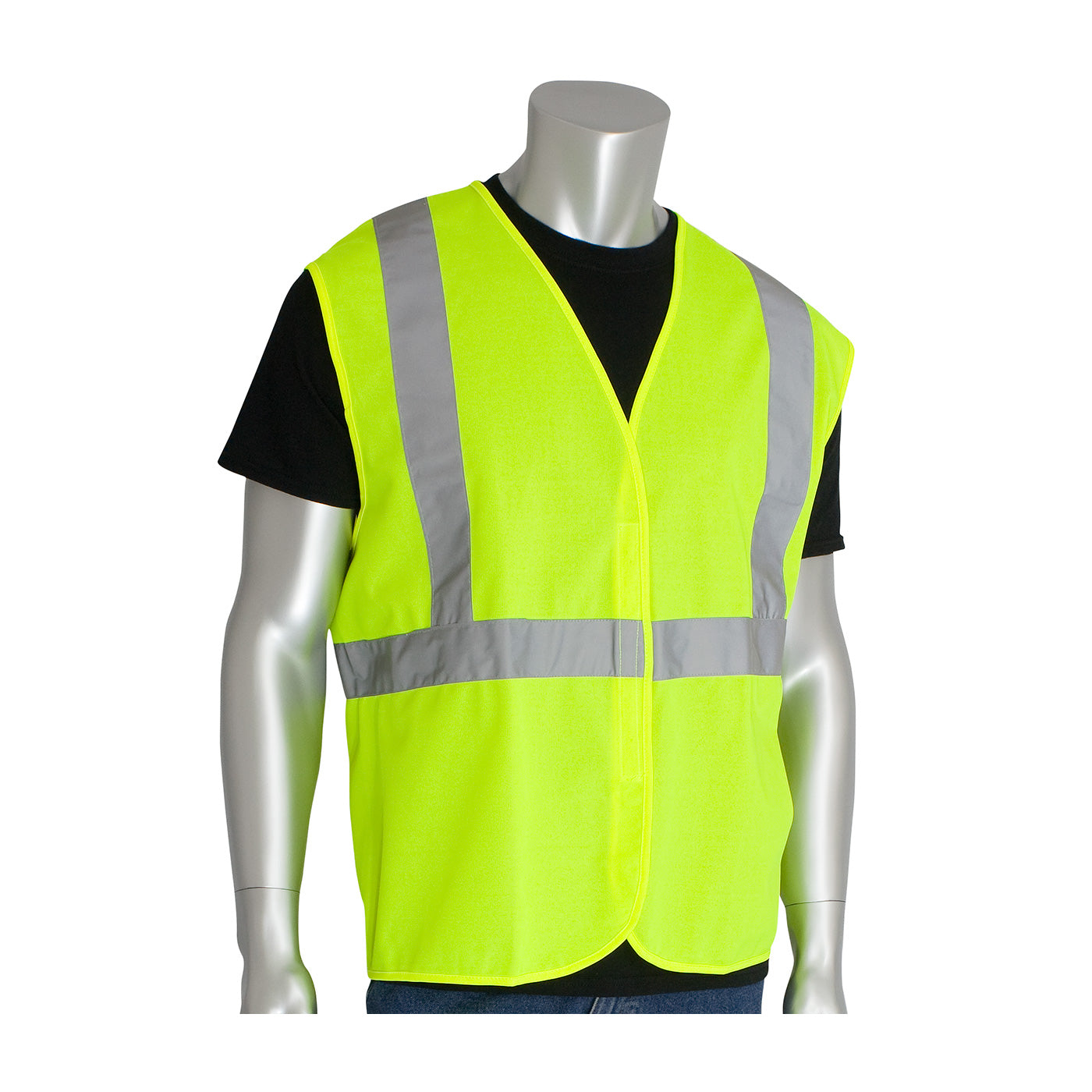 302-WCENG ANSI Type R Class 2 Value Hook & Loop Solid Vest