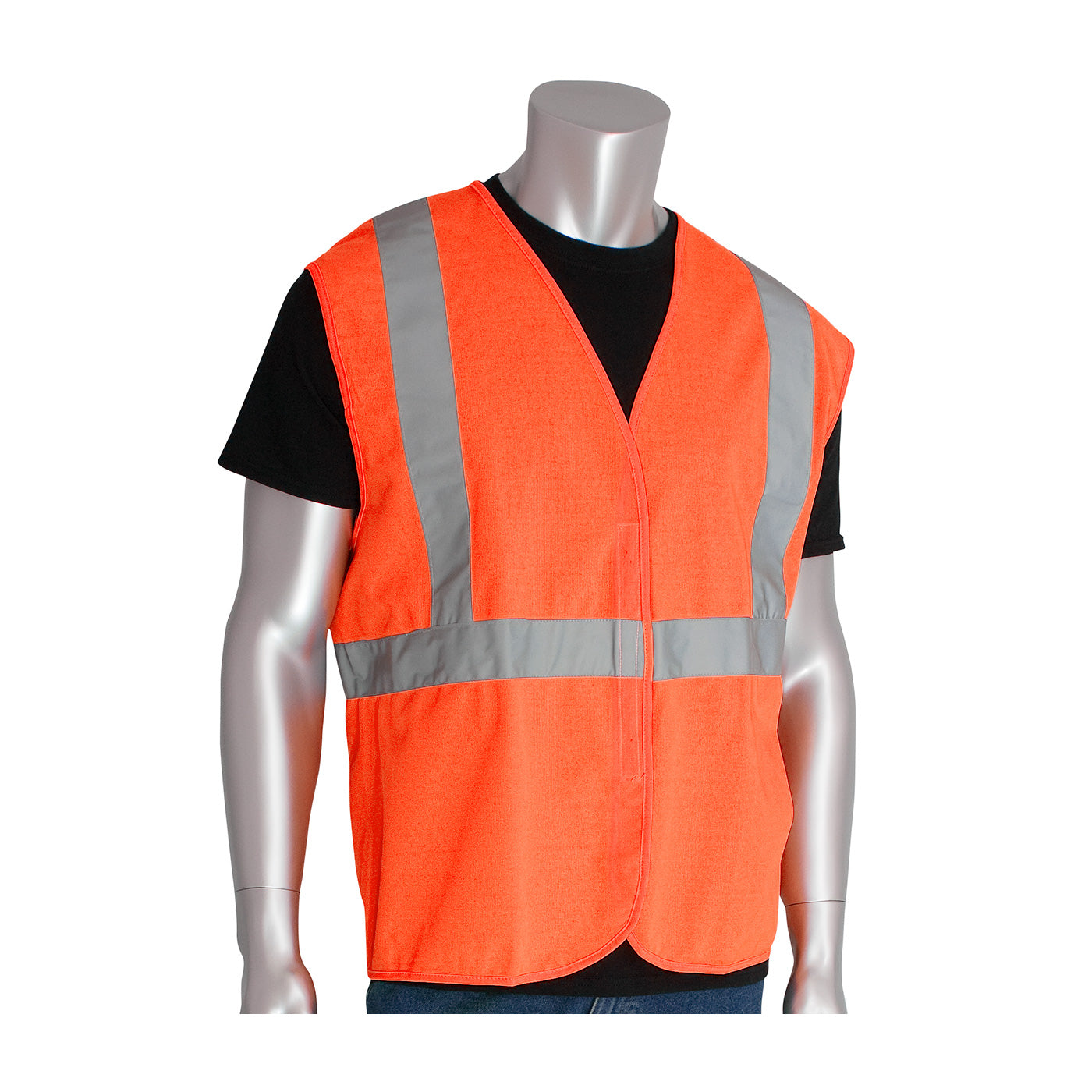 302-WCENG ANSI Type R Class 2 Value Hook & Loop Solid Vest