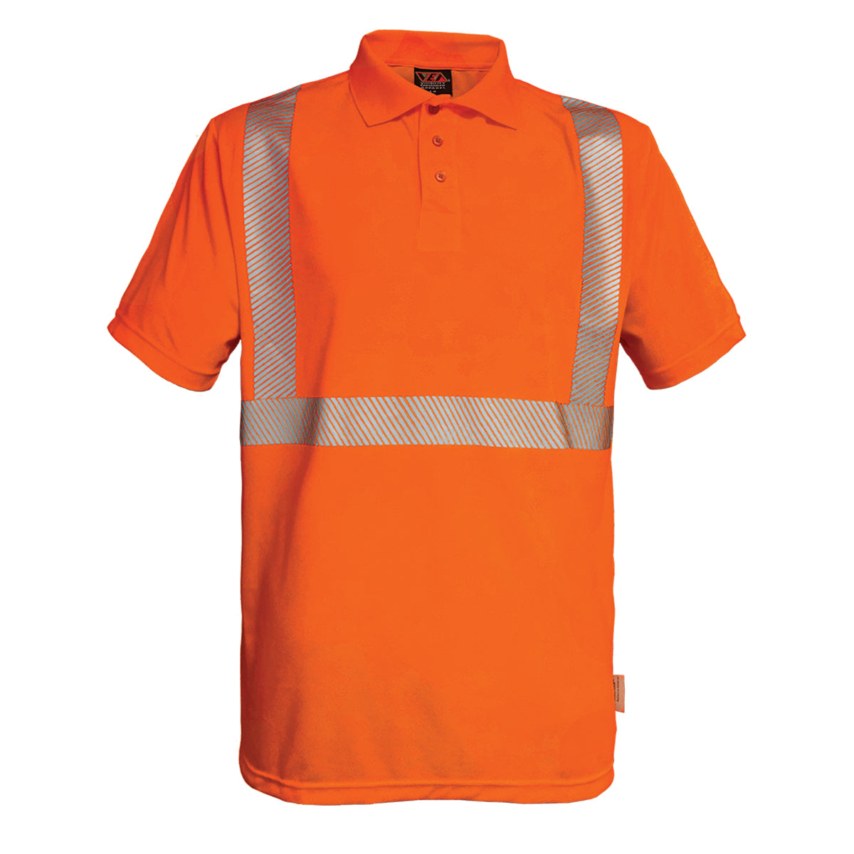 302CT ANSI Type R Class 2 Short Sleeve Moisture Wicking Polo Shirt with 3M™ Scotchlite™ Comfort Trim and UPF 35 Sun Protection