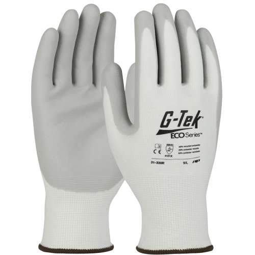31-330R Seamless Knit Recycled Yarn / Spandex Blended Glove with Nitrile Coated Foam Grip on Palm & Fingers