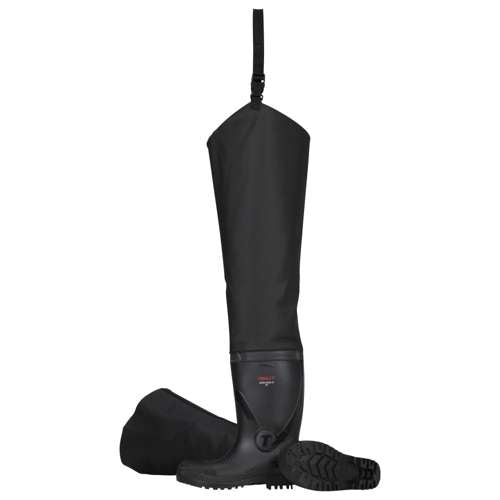Tingley 31171 General Purpose Plain Toe Hip Boot, Black - Safety Boots