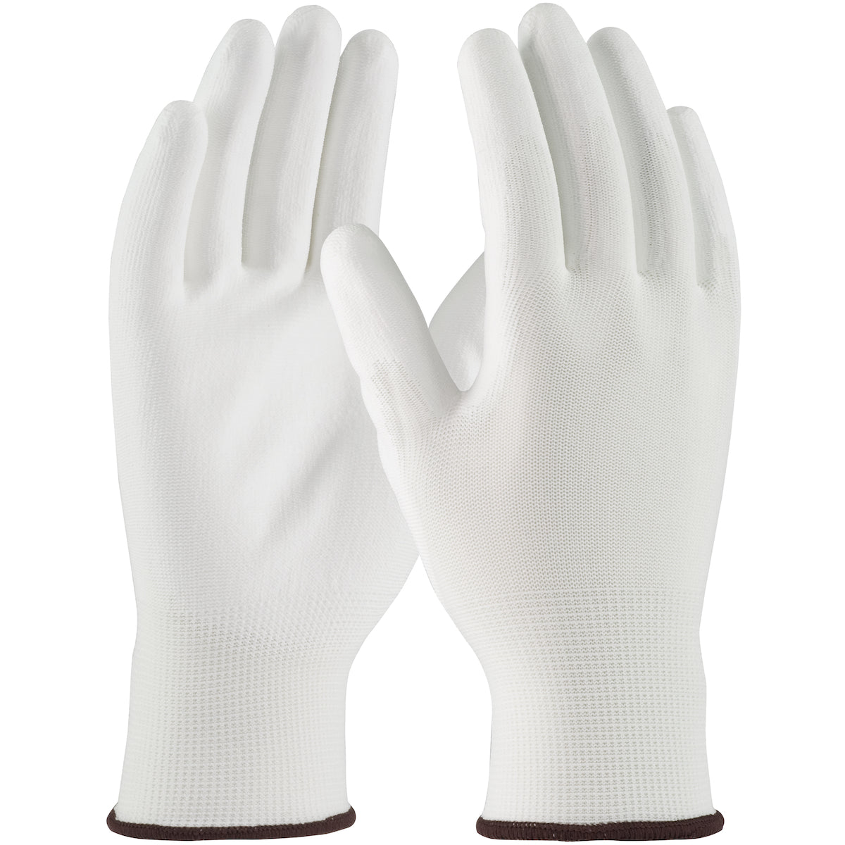 33-115 Seamless Knit Polyester Glove with Polyurethane Coated Flat Grip on Palm & Fingers